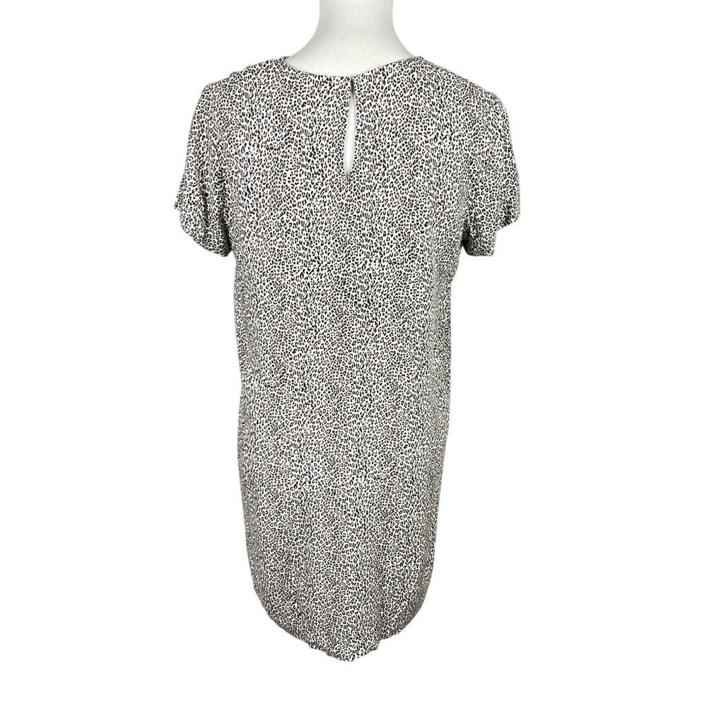 Jenni Kayne Leopard Print Viscose Shift T-Shirt Dress Size M - Picture 3 of 13